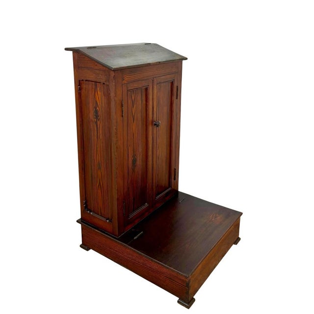 Prayer Pedestal in Pine, 1920s For Sale - Image 13 of 13