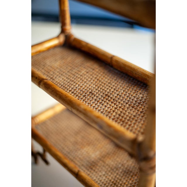 Bamboo Pagoda Shelf, 1960s For Sale - Image 3 of 9