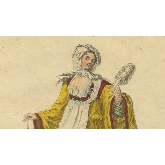Jefferys, Young Lady of Argentiera Archipelago, 1749, Print For Sale - Image 3 of 9