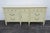 Mid 20th Century Dixie French Shabby Chic Painted Long Dresser Bathroom Vanity Tv Console 6223 For Sale - Image 18 of 18