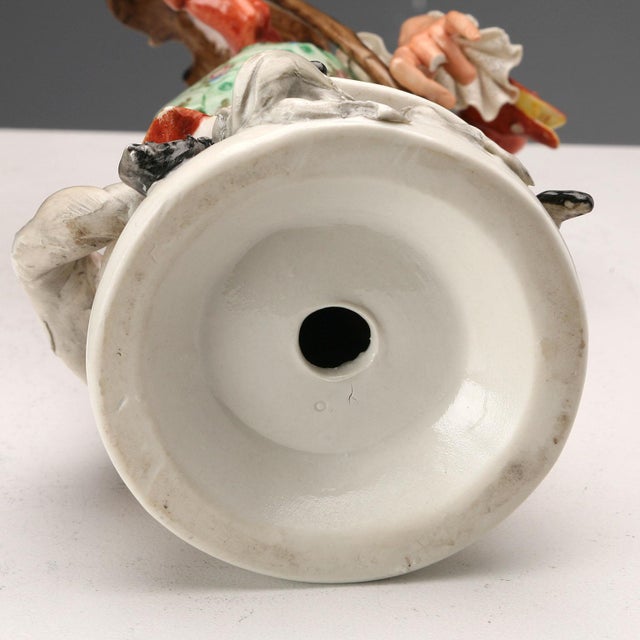 Grotesque Violinist Figurine by Giuseppe Cappè for Capodimonte Factory For Sale - Image 12 of 13