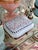 Beautiful antique pale blue opaline glass box // Napoleon III era // 1850-1870 // hand-enameled boule de savon hinged box // collectible For Sale - Image 12 of 15