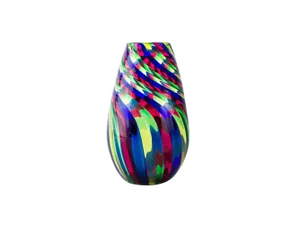 Handmade Murano Glass Twister Vase by Angelo Ballarin