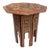 Vintage Hand-Painted Octagonal Lacquered Side Table For Sale