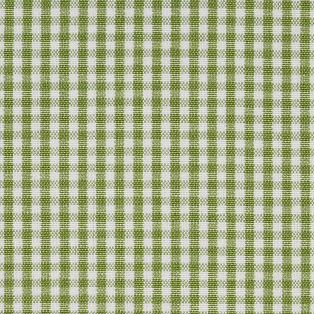 Transitional Sample - Schumacher Barnet Cotton Check Fabric in Leaf For Sale - Image 3 of 3