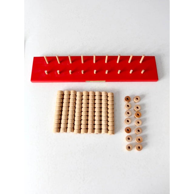 Mid-Century Modern Vintage Ideal School Supply Co. Number Toy For Sale - Image 3 of 11