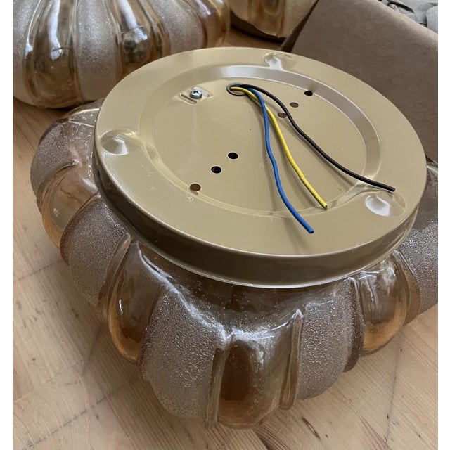 Midcentury Modern German Glass Wall Sconces by Wila Leuchten, 1970s, Set of 4 For Sale - Image 10 of 15