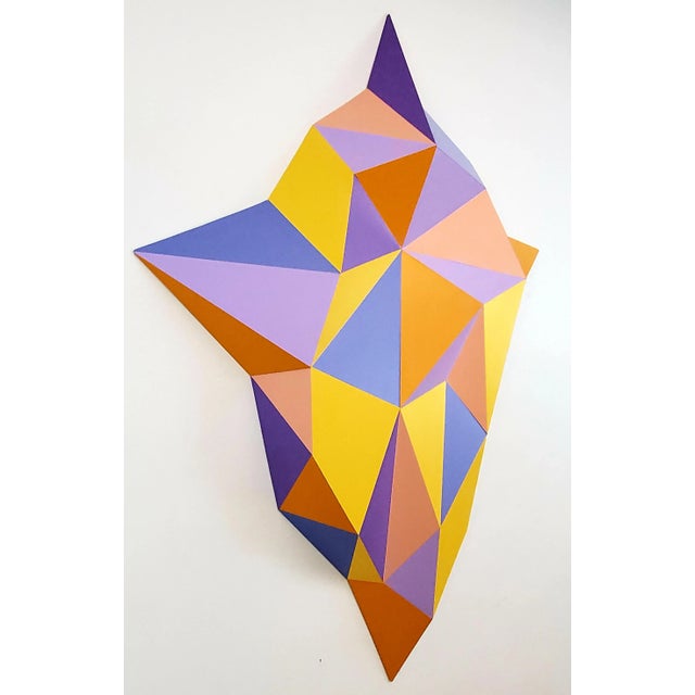 Beautiful wall sculpture made with wood, acrylic paint. Vision From Beyond is Sassoon Kosian’s mystical wall sculpture...