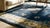 Black Charming Details Rose-Yellow-Blue Roses Floral-Medallion Design Antique Chinese Peking Rug For Sale - Image 8 of 9