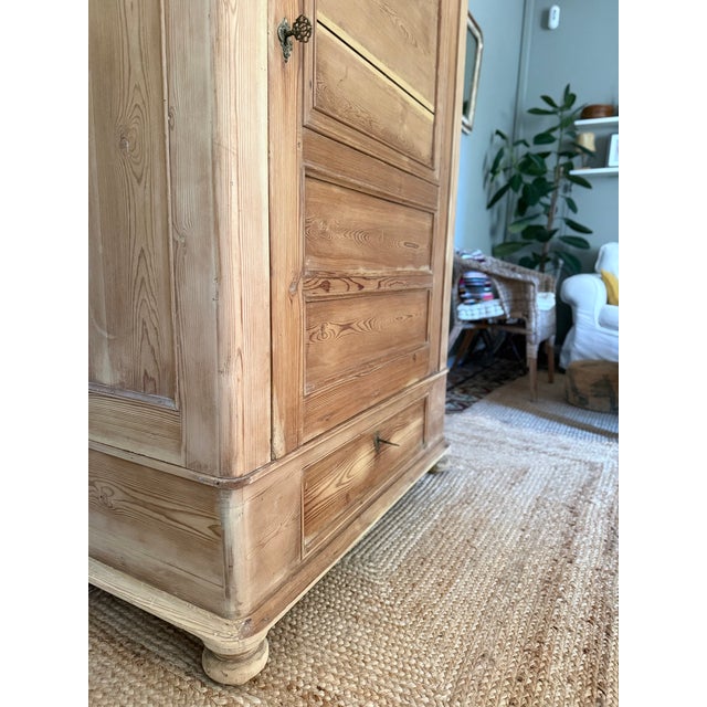 French Country Armoire in Stripped Pine, 19th Century For Sale - Image 18 of 18
