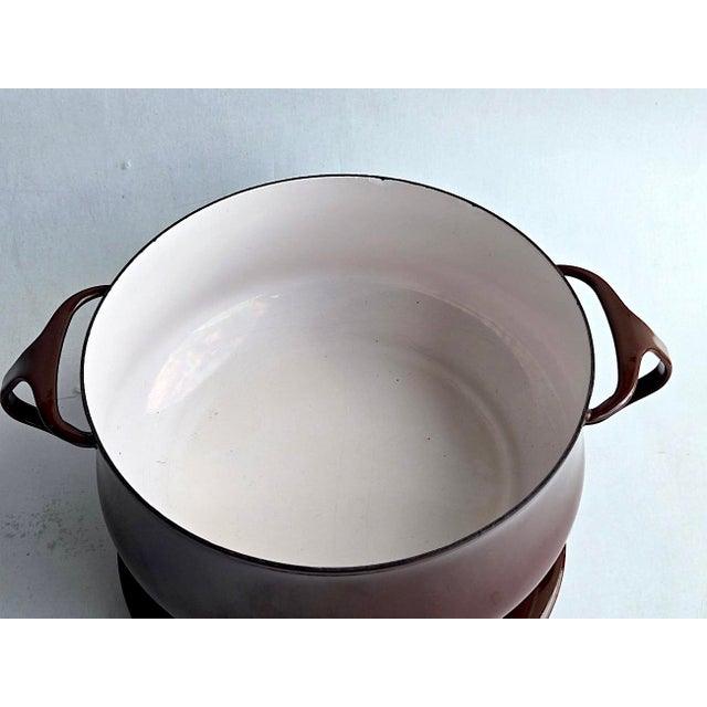 Coffee 1970s Dansk Kobenstyle 4 Quart Casserole Pot With Trivet Lid, Designed by Jens H. Quistgaard For Sale - Image 8 of 15