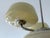 Large Art Deco pendant light featuring a nickel plated structure and ivory color glass shades Total Height 85 cm / 33.46...