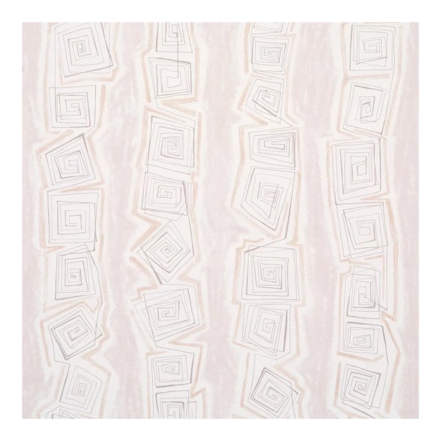 Sample - Schumacher X Backdrop Taboo Wallpaper in Fog For Sale