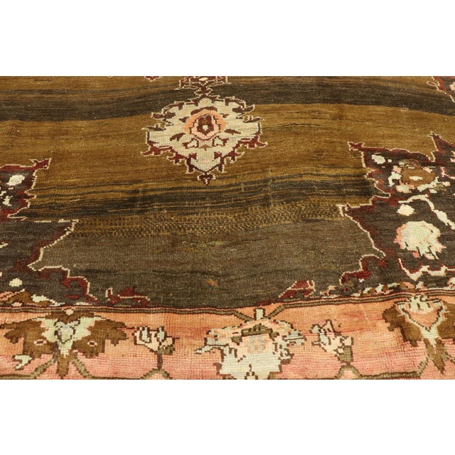 Vintage Turkish Oushak Rug, 7'9 X 11'6 For Sale - Image 4 of 7