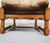 Set of Brutalist Oak Lounge Chair and Ottoman with Upholstery in Goat Hide For Sale - Image 10 of 15