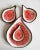 Fruit Collection Violet and Green Fig Plates in by Federica Massimi, Set of 4 For Sale - Image 6 of 9