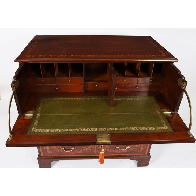 Antique Early George II Inlaid Mahogany Chest with Secretaire, 18th Century For Sale - Image 11 of 18