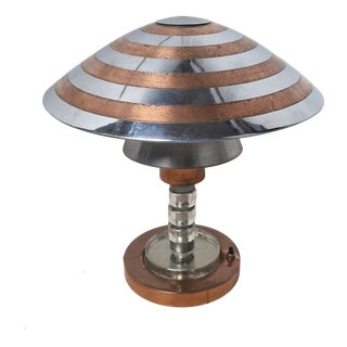 Table Lamp in Copper and Aluminum from Philips, 1950s For Sale