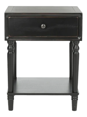 Campbell Nightstand With Storage Drawer in Black