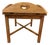 Mid 20th Century Attributed to Thomasville American Oak Expandable Gatefold Coffee Table With Glass Top For Sale