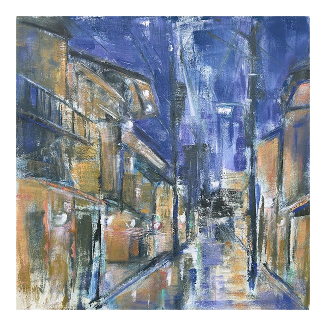 Rainy Night, Kyoto — 30x30 For Sale