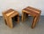 Brown Pair of Mid 20th Century Solid Sheesham Wood Waterfall Side Tables For Sale - Image 8 of 9