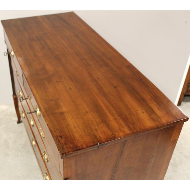 Wood 18th Century Italian Directory Chest of Drawers in Cherrywood For Sale - Image 7 of 11
