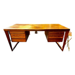 Danish Mid-Century Oak Partners Desk For Sale