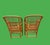 Hollywood Regency Vintage Brighton Pavilion Large Chairs Chinoiserie Style Bamboo With Caning Seat- A Pair For Sale - Image 4 of 11