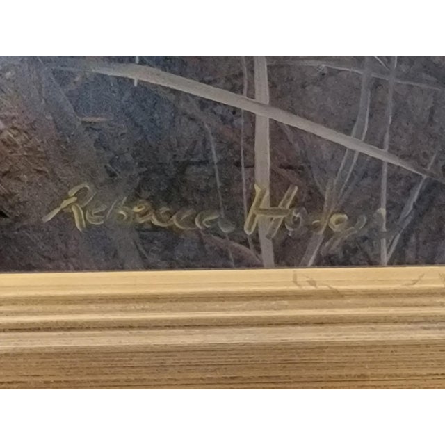 Beautiful original signed oil painting by American artist Rebecca Hodges. This original oil painting by contemporary...