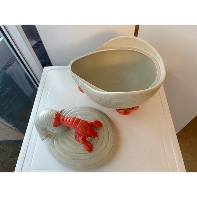 Ceramic Vintage Ceramic Snail & Lobster Tureen For Sale - Image 7 of 10
