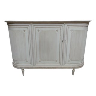 Swedish Gustavian Style 3 Door Sideboard For Sale