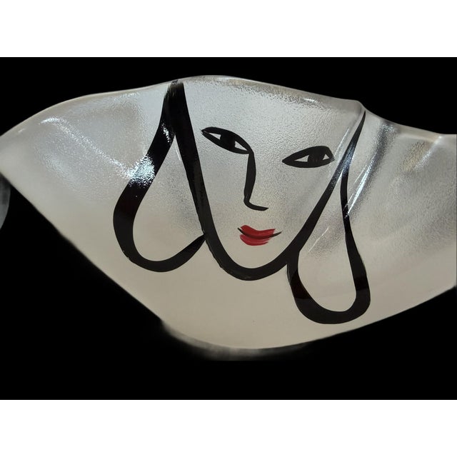 "Happy Going" Glass Bowl From Kosta Boda Designed by Ulrica Hydman- Vallien For Sale - Image 11 of 15