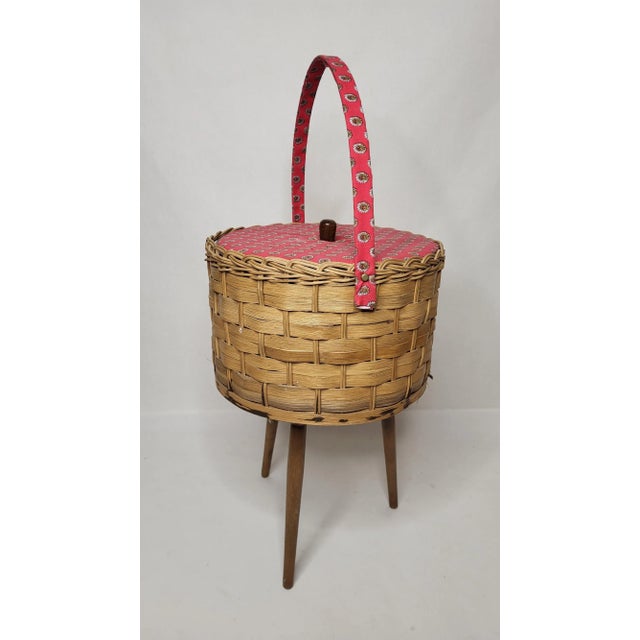 Wood Vintage Work Box, 1960s For Sale - Image 7 of 7