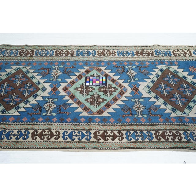 Vintage Caucasian Rug 3'6'' X 6'9'' For Sale - Image 9 of 12