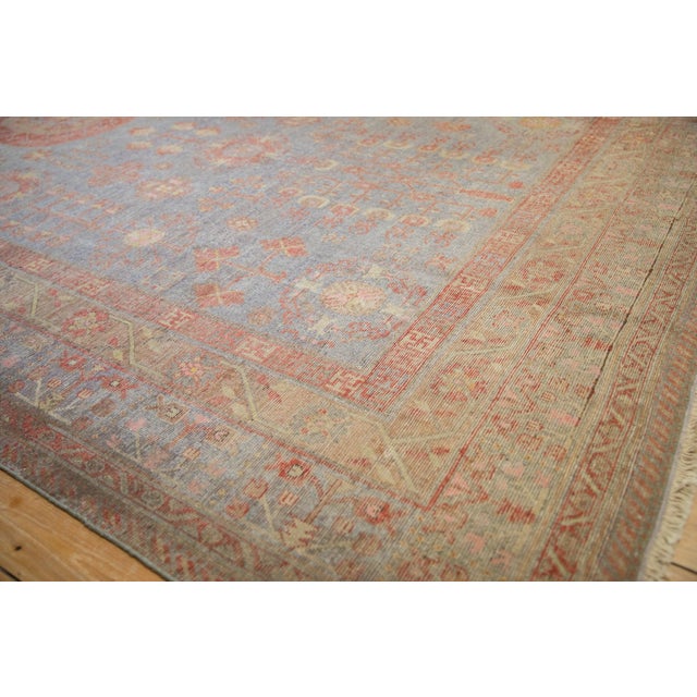 Textile Antique Distressed Khotan Carpet - 7'10" x 15'5" For Sale - Image 7 of 12