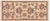 Shabby Chic Ziegler Beige/Rust Wool Runner Rug- 2'1'' X 4'9'' For Sale - Image 9 of 10