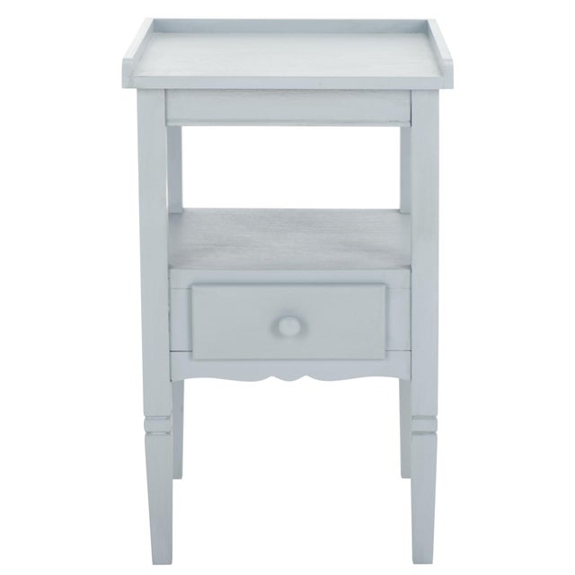 Araminta 1 Drawer Accent Table in Winter Sky For Sale - Image 9 of 9