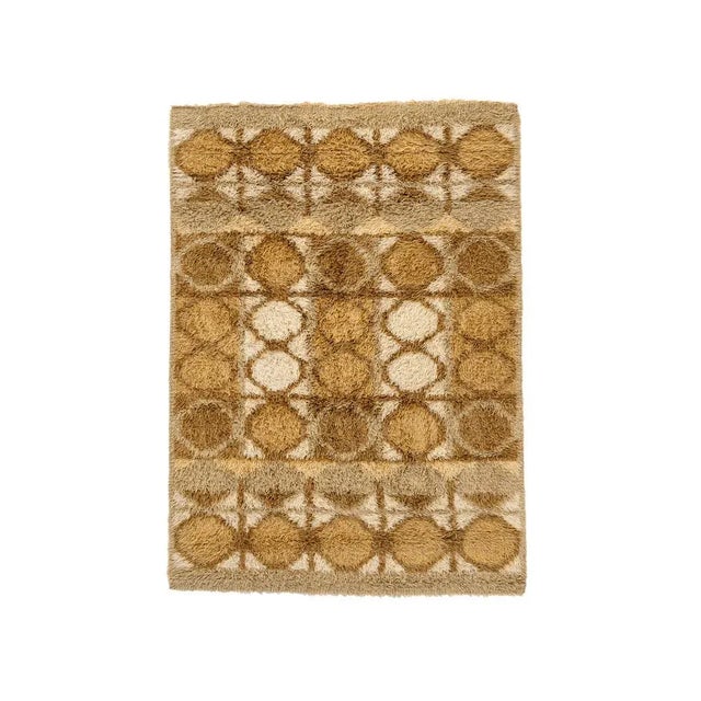 Scandinavian Modern Rya Rug from Svängsta Mattväveri Ab, 1970s For Sale - Image 6 of 6