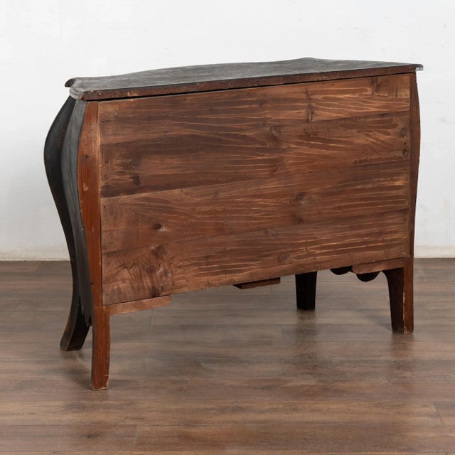 Late 18th Century Swedish Black Bombay Chest of Three Drawers For Sale - Image 18 of 18