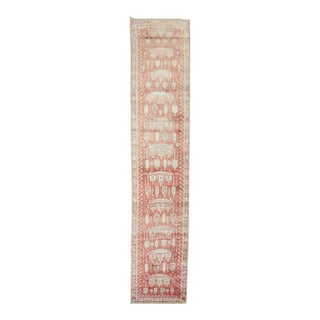 Early 20th Century Zabihi Collection Whimsical Red Turkish Fine Narrow Runner - 2'7" x 12'9" For Sale
