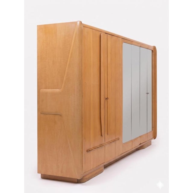 Wardrobe by Vittorio Dassi for La Permanente Mobili Cantù, 1950s For Sale - Image 4 of 12