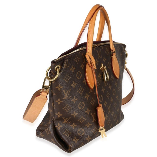 Contemporary Monogram Canvas Flower Zipped Tote MM For Sale - Image 3 of 7