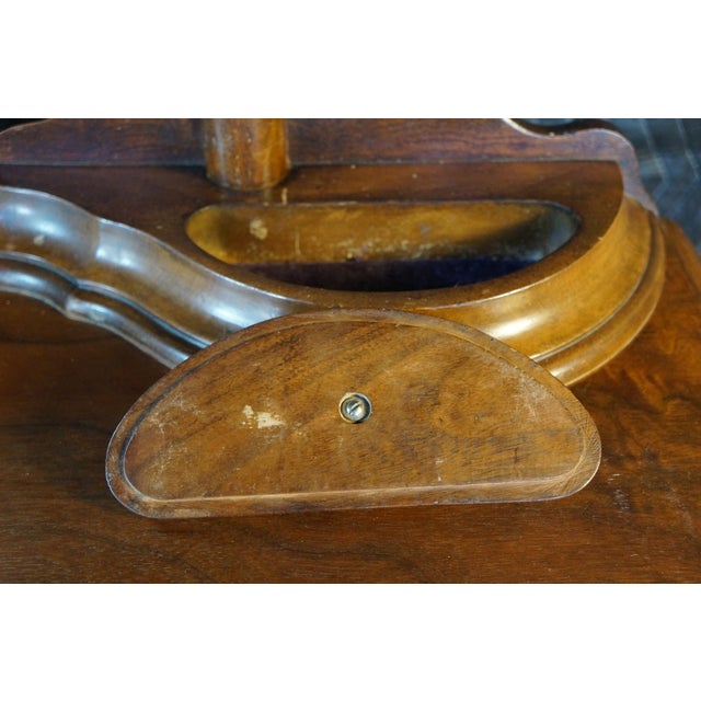 Antique Knox-Hutchins Burled Walnut 4 Drawer Dresser With Mirror & Jewelry Boxes For Sale - Image 10 of 18