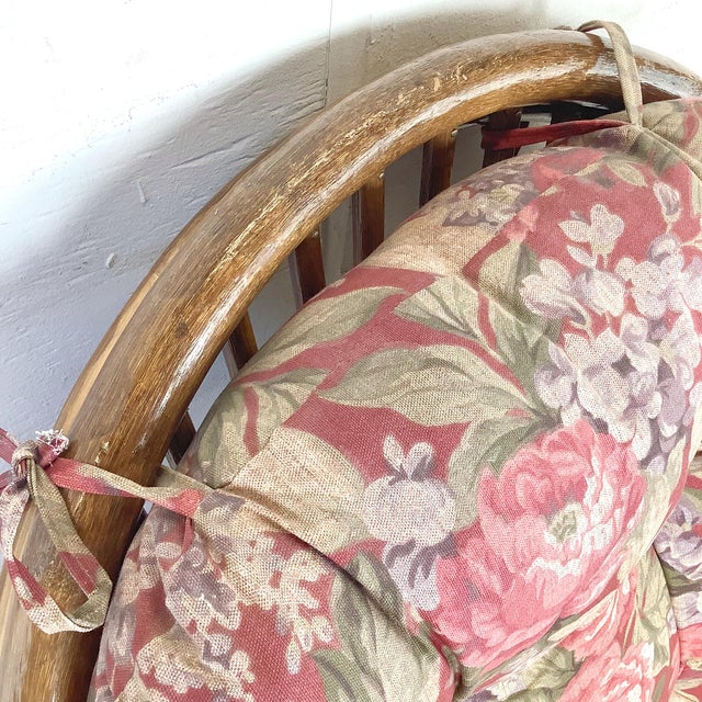 Vintage Sculptural Rattan & Bentwood Swivel Lounge Chair For Sale - Image 14 of 18