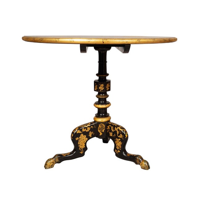 Victorian Late Victorian Chinese Export Style Tilt Top Table For Sale - Image 3 of 11