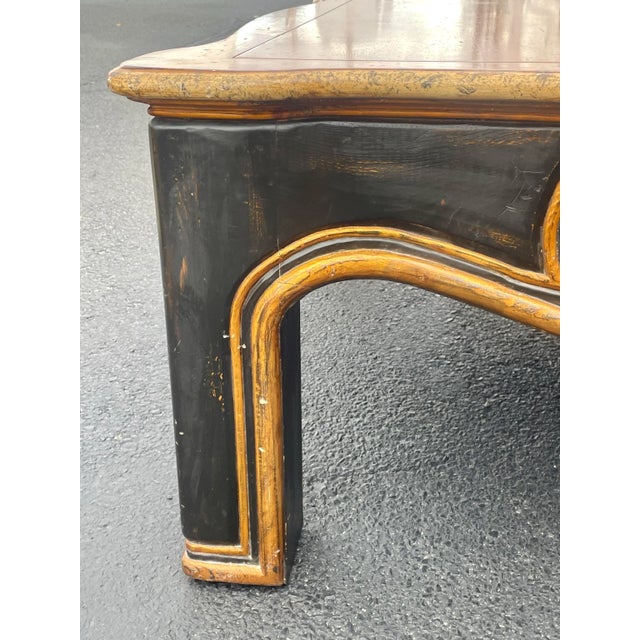 Vintage Ardley Hall Carved and Painted Designer Carved Coffee Table For Sale - Image 4 of 8