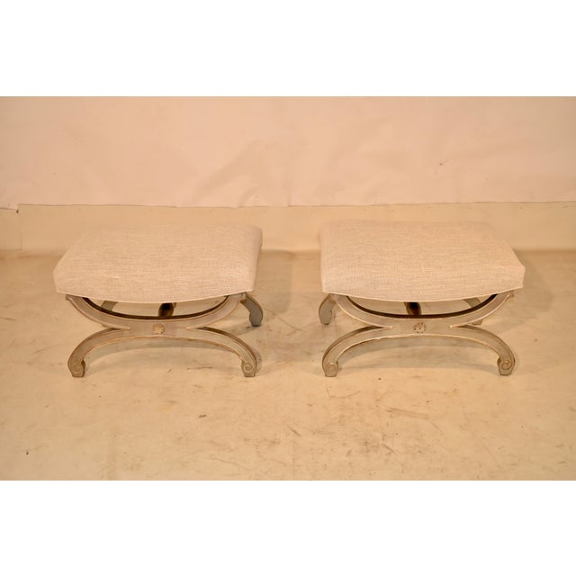 Pair of Hollywood Regency Style Benches, Circa 1960's For Sale - Image 9 of 13