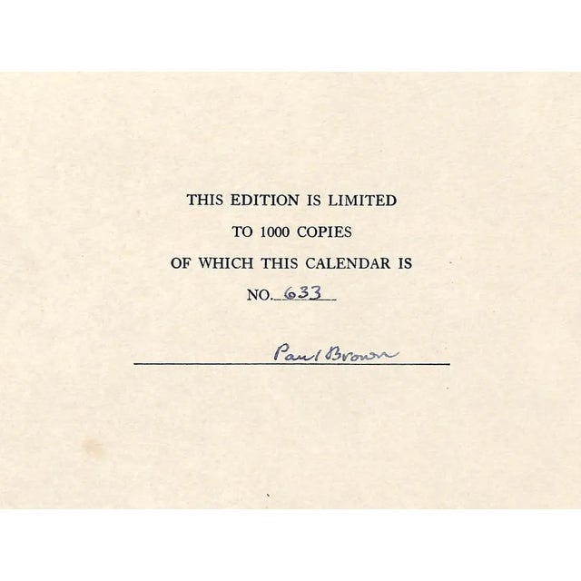 Paper Paul Brown 1947 Calendar for Brooks Brothers For Sale - Image 7 of 15