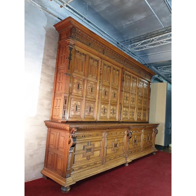 Antique Oak Bookcase For Sale - Image 3 of 16